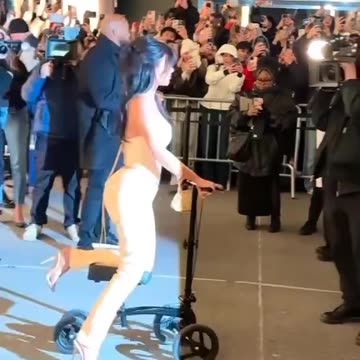 Kim Kardashian on the move on a scooter #jenners #kimkardashian