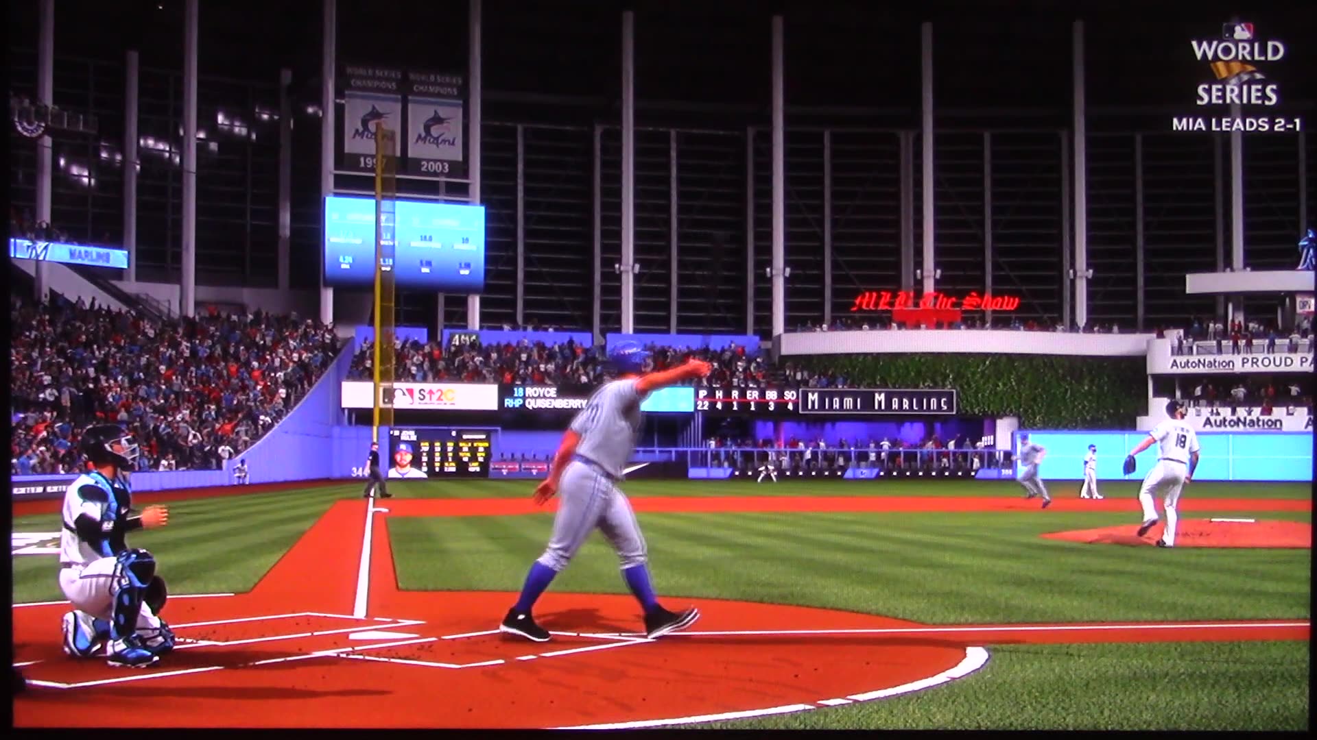 MLB The Show: Kansas City Royals vs Miami Marlins (S20 World Series G4)
