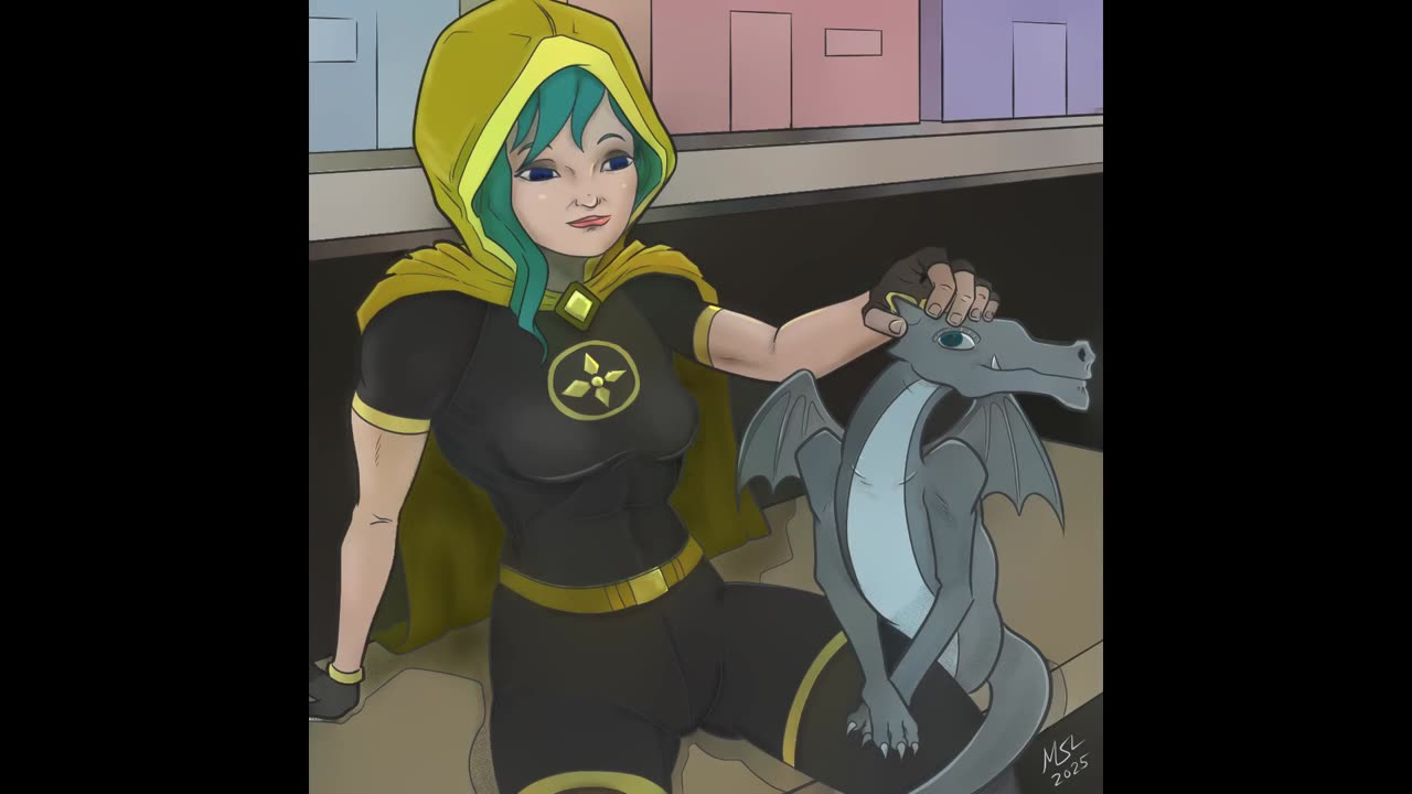 Light Healer w/ Gray Dragon Cub