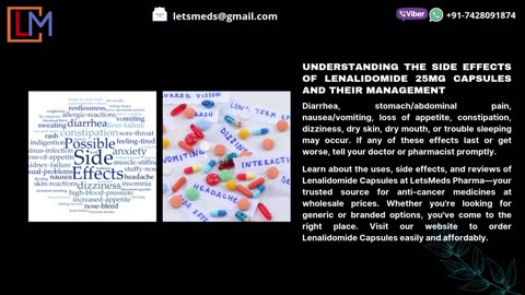 Lenalidomide Capsules Price Online Metro Manila Philippines