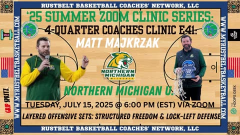 MATT MAJKRZAK, NORTHERN MICHIGAN U.: “LAYERED SET PLAYS & LOCKDOWN LEFT DEFENSE”