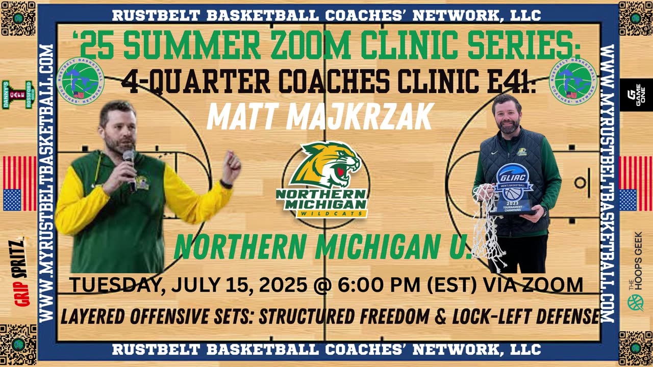 MATT MAJKRZAK, NORTHERN MICHIGAN U.: “LAYERED SET PLAYS & LOCKDOWN LEFT DEFENSE”