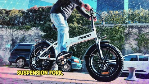 Rincc R200 Electric Bike 1500W 48V 15AH Battery 20 Inch Wide Tyre Electric Bike