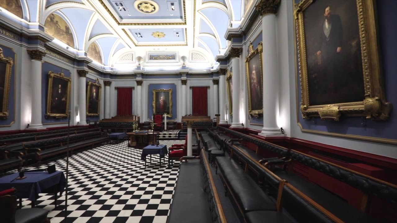 A tour of the Freemasons' Hall in Dublin where Tucker Carlson interviewed Conor McGregor