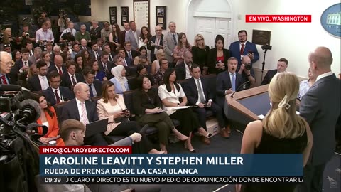 EN VIVO Y EN ESPAÑOL, Conferencia de prensa en la Casa Blanca, Karoline Leavitt