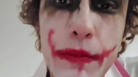 I hope DHS is aware of this wildly unwell Joker cosplayer who is openly talking about violence