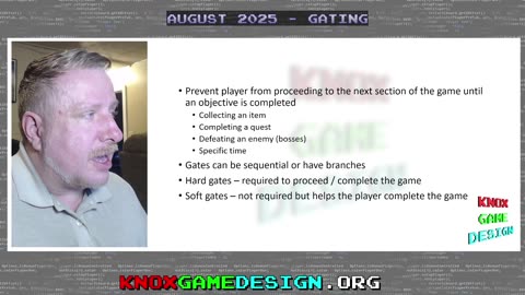Gating - Knox Game Design, August 2025