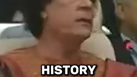 Statement That Killed Gaddafi! 🤯😥