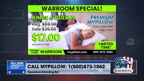 PREMIUM MyPillows Only $17 For The WarRoom Posse