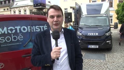 Petr Macinka a Matěj Gregor na kontaktni kampani - Šternberk 23.5.2025