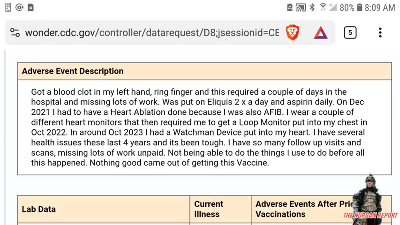 VAERSː ⚕ THREE RECENT REPORTS