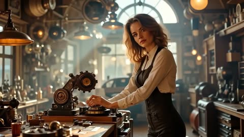 Steampunk Realistic Women PT 2- Dramatic Sci-Fi Music - AI Cinematic