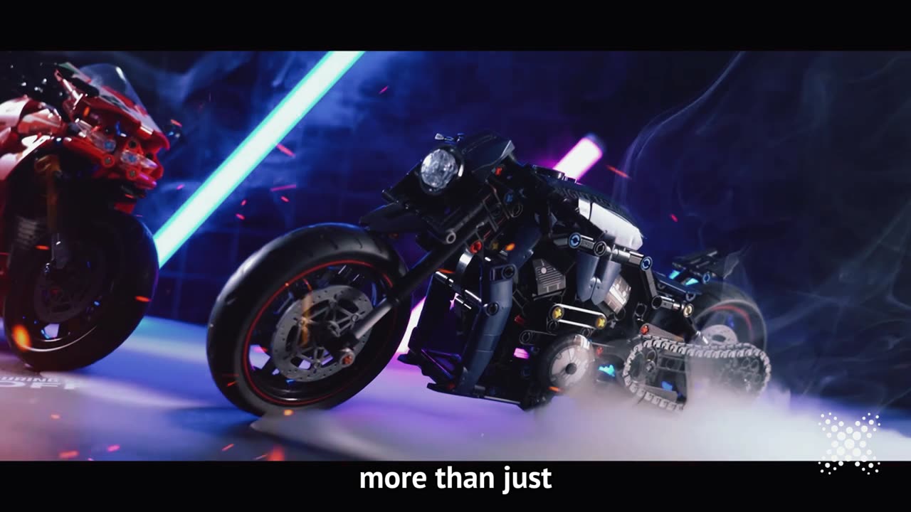 Night Racer Motorbike Building Blocks