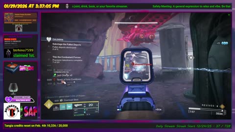 Destiny 2 - 1/29/26 - Arms Week is here! (Bows) | D2-19,137 hrs