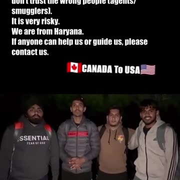 Trying to go from Canada to America.