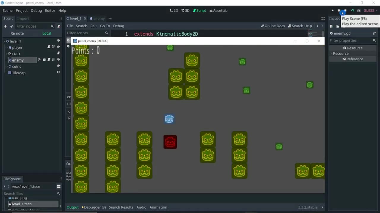 07) Patrol Enemy - (Your First Game in Godot - Series)