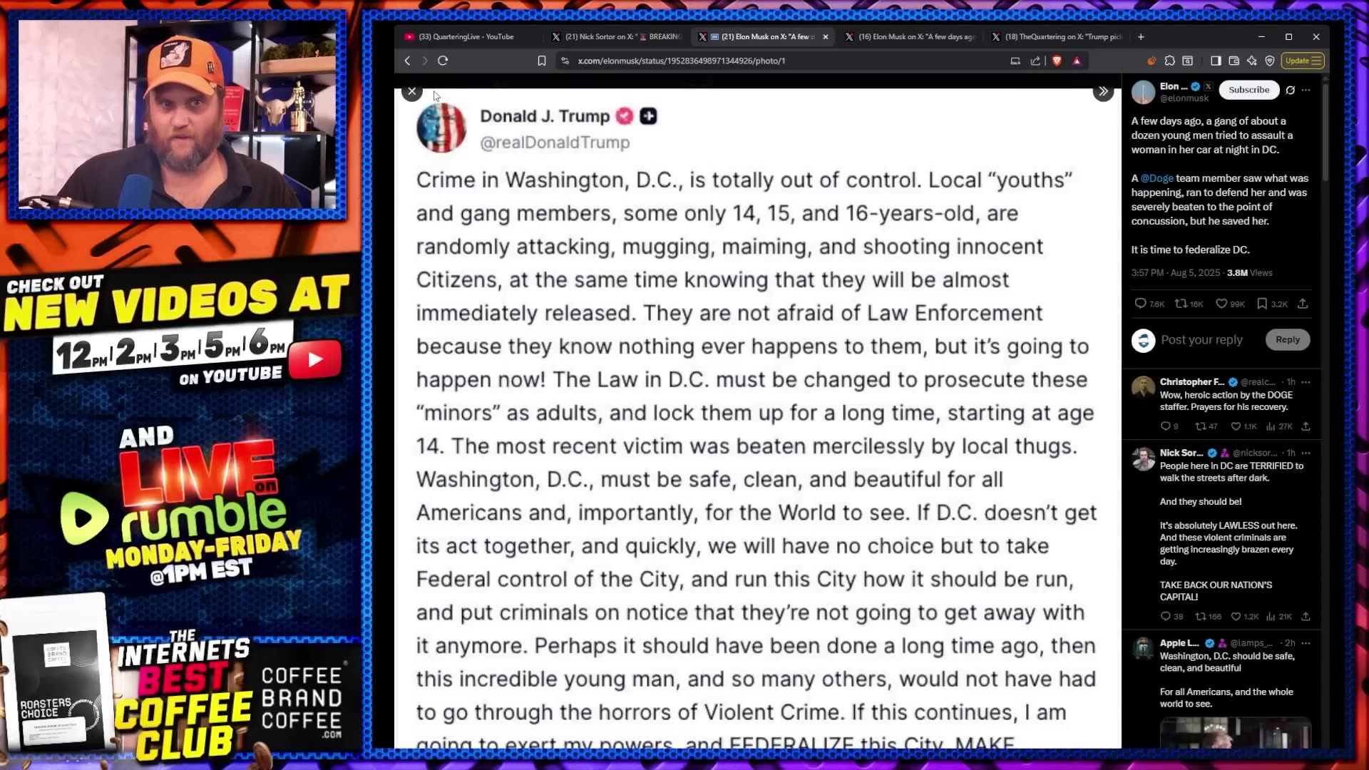 Mob Of Black Men ATTACK Hero DOGE Staffer Trying To Save Woman They Were Robbing! Trump & Elon React