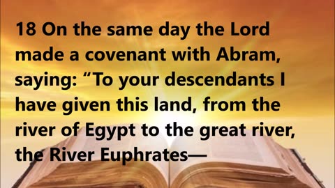 The covenant is made.