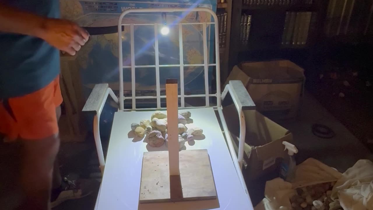 The Sun, it’s photons, the Moon, and it’s shadow.