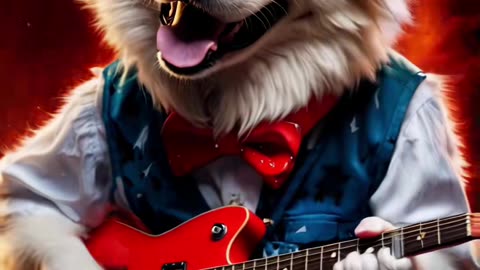 The Trooper Dog 🤟💥 #dog #ironmaiden #trooper #shorts #ai #viral #fyp