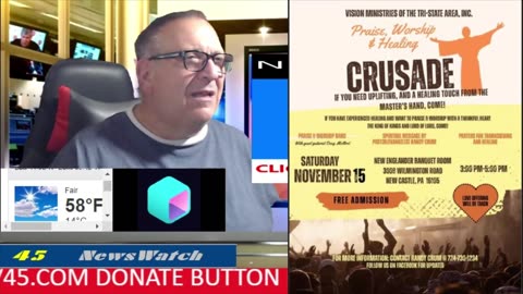 NCTV45 NEWSWATCH MORNING SUN NOV 9 2025 WITH ANGELO PERROTTA