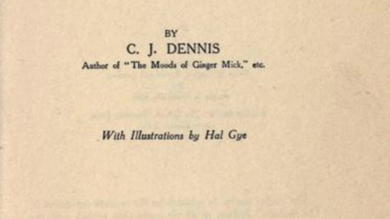 The Songs of a Sentimental Bloke - C. J. Dennis | Full Audiobook 📚