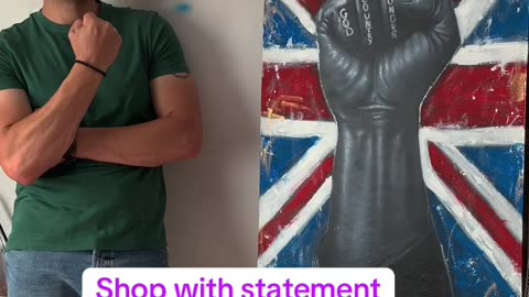 It’s not wall decoration it’s statement!!! #protect kids #free speech #uk patriots