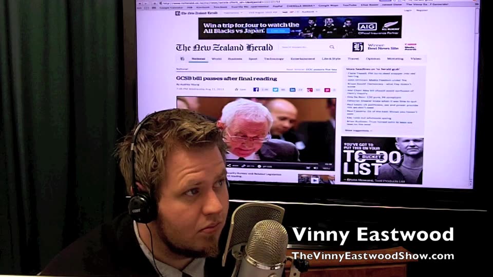 The Govt Surveillance Agenda, We're All Going To Die, Vinny Eastwood 22Aug2013 Vintage