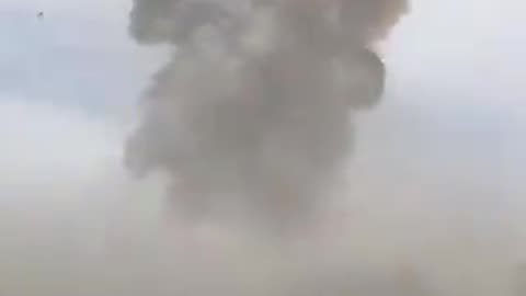 Video capturing the instant of the blast at the port in Iran.