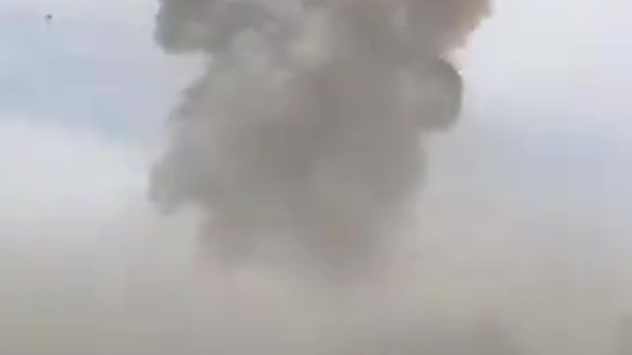 Video capturing the instant of the blast at the port in Iran.