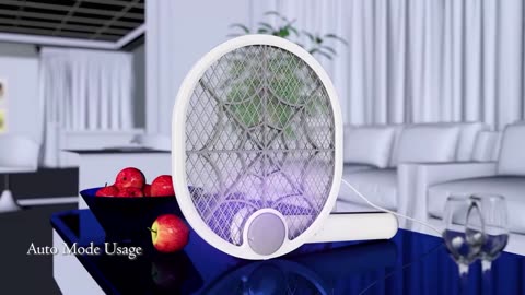 Rotating Head Rechargeable Electric Fly Swatter Electric Fly Swatter Racket Bug Zapper Racket