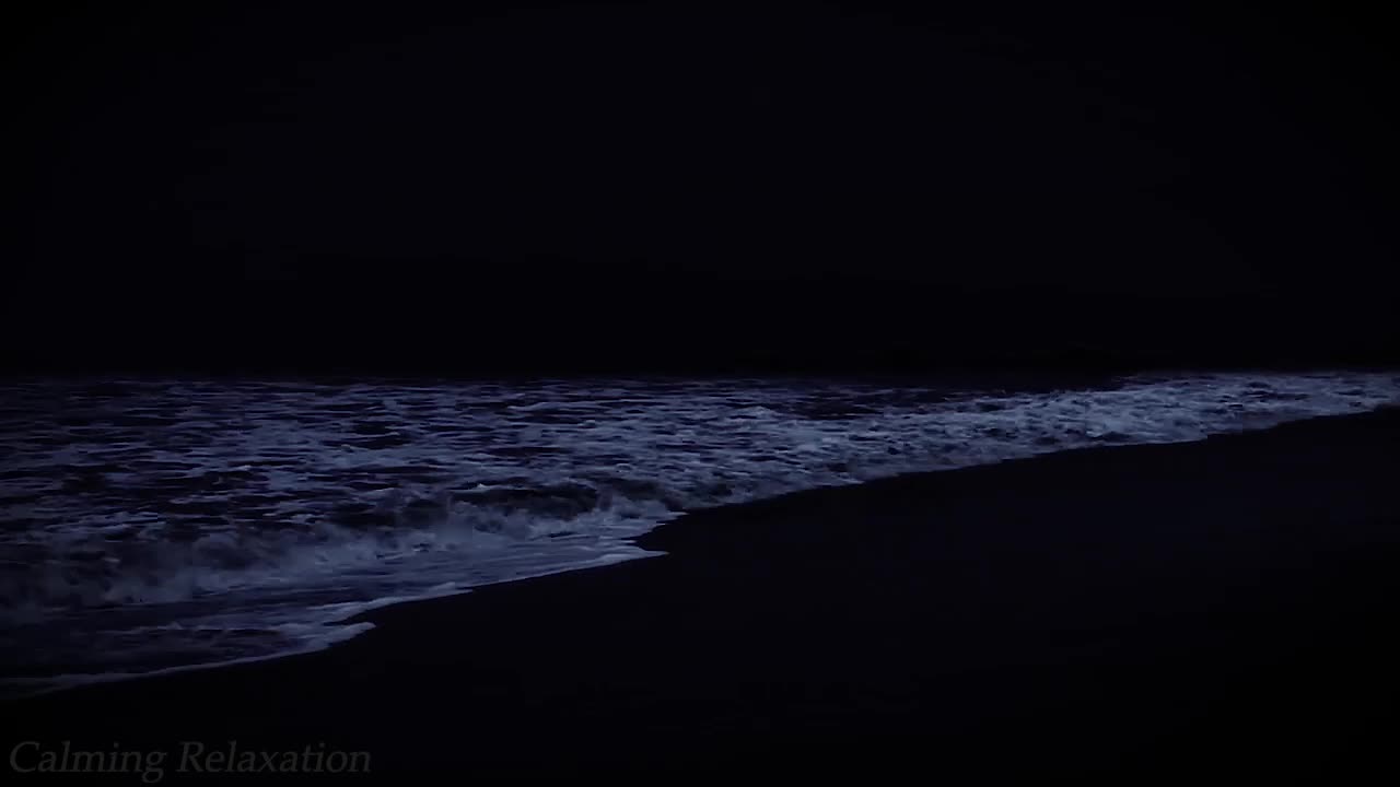 Relax and Fall into a Deep Sleep - Soothing Sounds of the Night Ocean