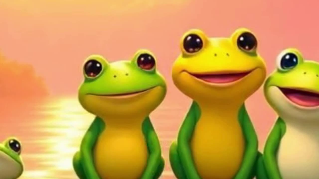 Color Jumping Frogs 🐸🌈 | Count & Learn with 5 Little Friends!