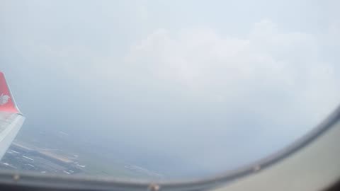 Takeoff Moment on a Cloudy Day ☁️ | Lion Air Shaky Cabin View