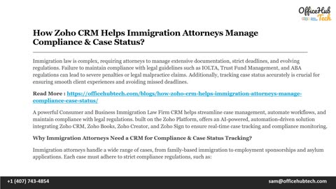 How Zoho CRM Helps Immigration Attorneys Manage Compliance & Case Status.mp4