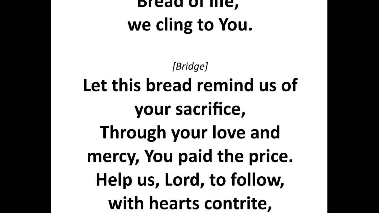 Bread of Life lyrics video