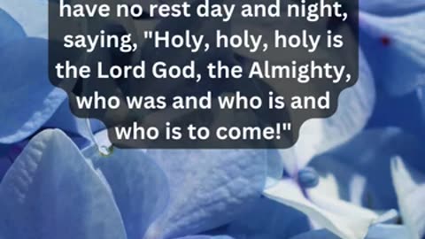 Journey of faith and spiritual growth Revelation 4:8 Daily Bible Verse