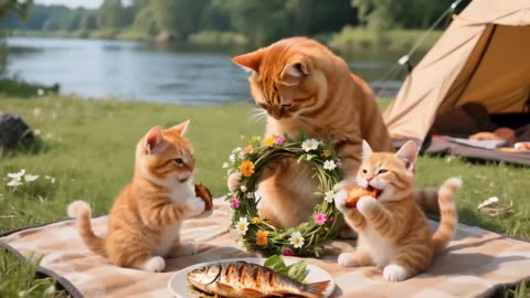 Mama Cat Works Hard at the Ramen Restaurant to Buy a Scooter for Ginger!
