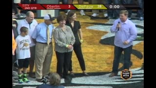 October 12, 2013 - On Field Footage of Dedication of DePauw's Nick Mourouzis Field
