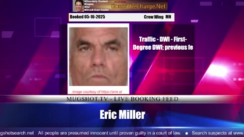 Mugshot TV - Live Arrest Booking Video Stream