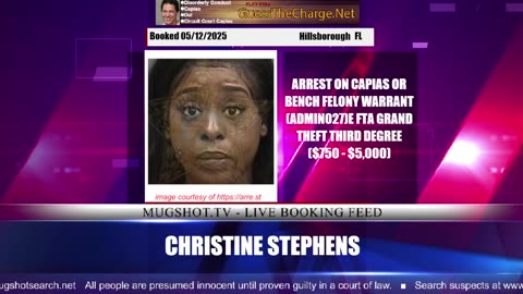 Mugshot TV - Live Arrest Booking Video Stream