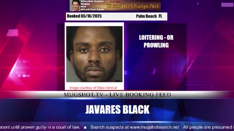 Mugshot TV - Live Arrest Booking Video Stream