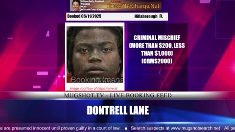 Mugshot TV - Live Arrest Booking Video Stream