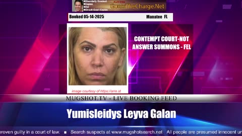 Mugshot TV - Live Arrest Booking Video Stream