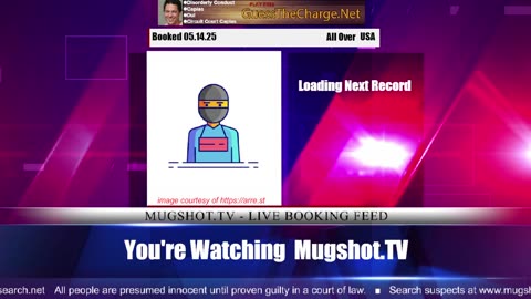 Mugshot TV - Live Arrest Booking Video Stream