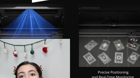AtomStack Brand - Professional Desktop 55W CO2 Laser Cutter