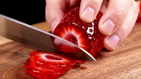 ASMR Glass Fruit Cutting | Most Relaxing & Satisfying Short Video #asmr #watermelon