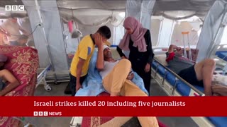 UN demands justice over Israeli double strike on Gaza hospital | BBC News