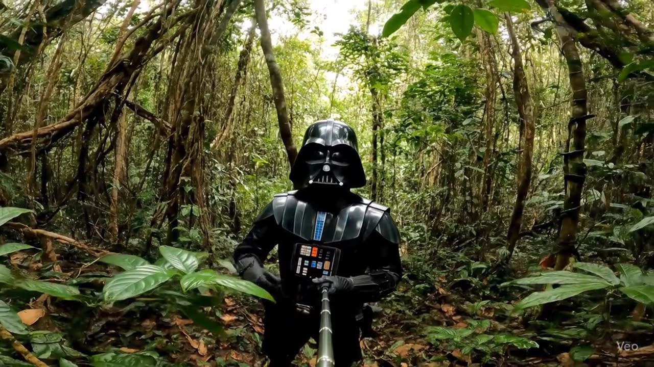 Darth Vader mexicano documentando su visita a la tierra #starwars #ia #veo3 #mexico #video #darthvad
