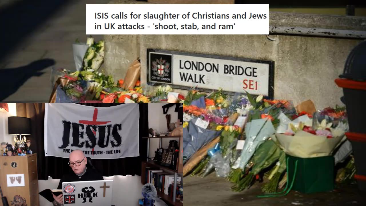 ISIS "Islamic call" for slaughter on British/USA Streets. John 1:1-18.